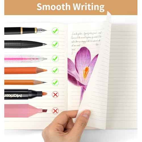 60 Pack A5 Ruled Lined Kraft Notebooks Bulk, Journaling Notebooks, A5 Lined College Ruled Notebook, 8.3x5.5 Inches 60 Pages Travel Journal Notebooks Set for Work, School, Student, Kids, Writing