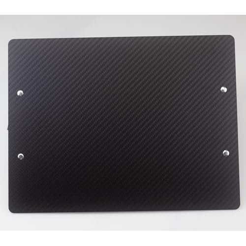 Carbon Fiber 2-Clip Clipboard with Pen Holder,Black Outdoor Double Clip Clipboard 8.5x11,3k Twill Carbon Fiber with 2 Strong Metal Clips, A4/Letter Size