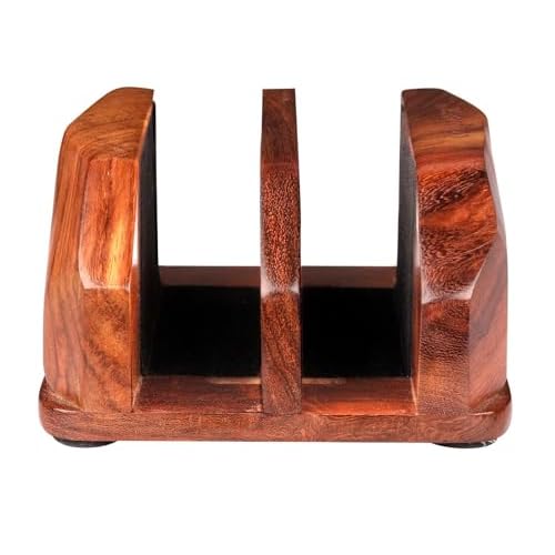 Width Adjustable Vertical Laptop Stand for Desk, Laptop Holder to Dock MacBook, MacBook Pro and Other Laptops, Versatile Vertical Laptop Docking Solutions - Indian Rosewood