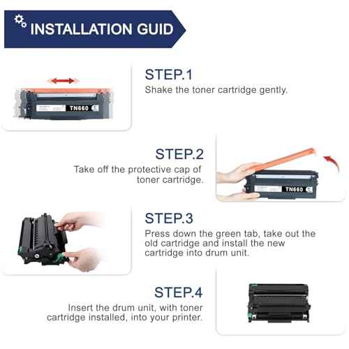 TN660 Black High Yield Toner Cartridge (2-Pack) - Replacement for Brother TN660 Toner Cartridge for HL-L2300D HL-L2305W HL-L2315DW HL-L2320D HL-L2340DW HL-L2360DW HL-L2380DW MFC-L2680W Printer