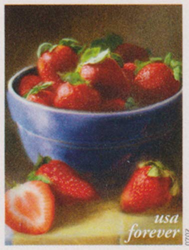 USPS Forever Stamps Booklet of 20 Fruits & Vegetables Art Collection
