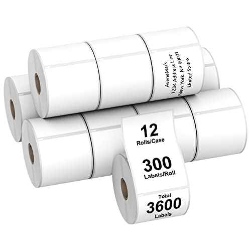 AveneMark 12 Rolls Compatible DYMO 30256 (2-5/16" x 4") Direct Thermal Labels - 3600 Labels