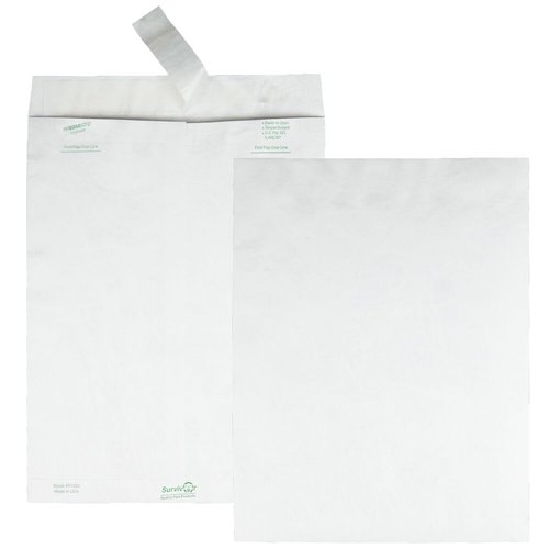 Quality Park Survivor Shipping Envelopes, 10" x 13", Made with Strong, Lightweight DuPont Tyvek Material, Flap-Stik Peel and Seal Closure, 50/Box (QUAR1582)