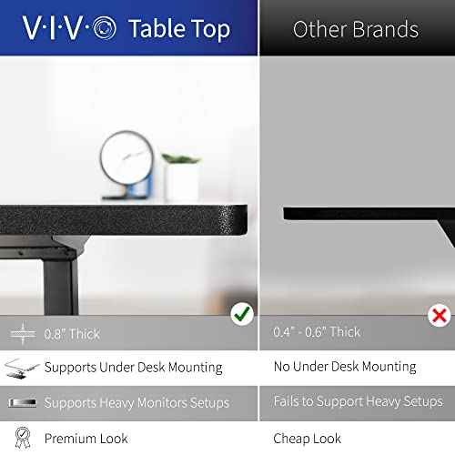 VIVO Electric Corner 75 x 63 inch L-Shaped Standing Desk, Memory Height Adjustment, Black Top Black Frame, DESK-E3CTB-75