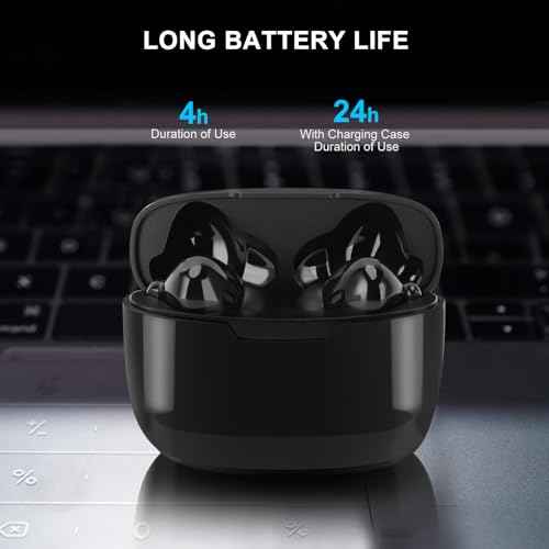 Y113 Language Translator Earbuds, Supports 144 Languages Online Offline Instant Voice Translator Device with APP for iOS for Android, Simultaneous Translation Bluetooth 5.1