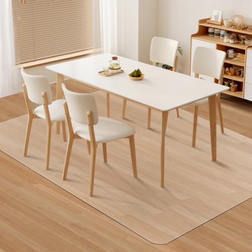 Kuyal Clear Chair Mat, Hard Floor Use, 4.75'¡¿7' Transparent Office Home Floor Protector mat Chairmats (57" X 84" Rectangle)