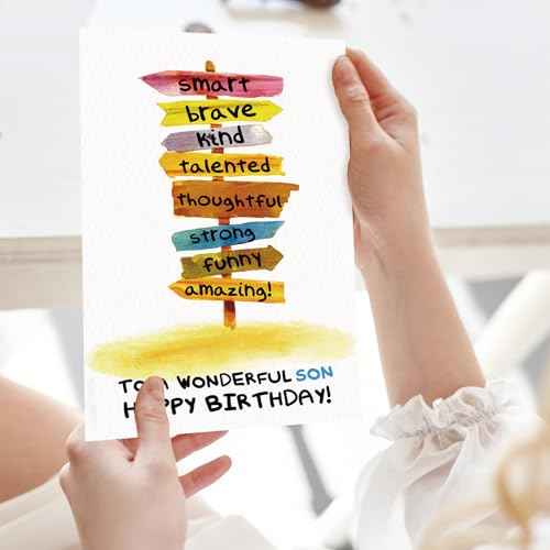 Birthday Card for Son | Funny Birthdays Cards Gifts for Adult Sons from Mom Dad Parents| Happy Birthday to A Wonderful Sons