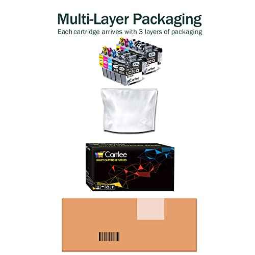 Cartlee 10-Pack Compatible Ink Cartridges Replacement for Brother LC3013 LC-3013 Ink Cartridges BK/C/M/Y LC3011 for Brother LC3011 LC 3013 Printer (4BK, 2x C/M/Y)