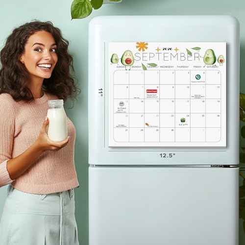 Delightful Magnetic Fridge Calendar 2026-2027 magnetic calendar for refrigerator - Monthly Calendars for Easy Organizing