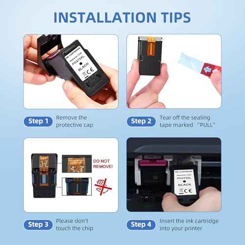 275XL Black Ink Cartridge Value Pack Replacement for Canon PG-275 XL 275 XL Ink Compatible with TS3520 TS3522 TR4720 TR4722 Printer (2 Black)