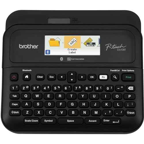 Brother P-touch PT- D610BT Business Professional Connected Label Maker | Connect and Create via Bluetooth¢ç on TZe Label Tapes up to ~1 inch