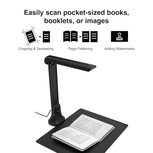 VIISAN 16MP Document Camera for Schools & Office, Portable USB Scanner with OCR & TTS