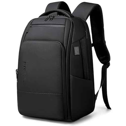 Fenree.geer 17 Inch Travel Laptop Backpack, Water Resistant Expandable Men's Computer Backpack for Men, Black Laptop Bag with USB Port for Business/Work/College