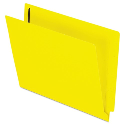 Pendaflex Color End-Tab Fastener Folders, Letter Size, Yellow, Straight Cut, 50/BX (H10U13Y)