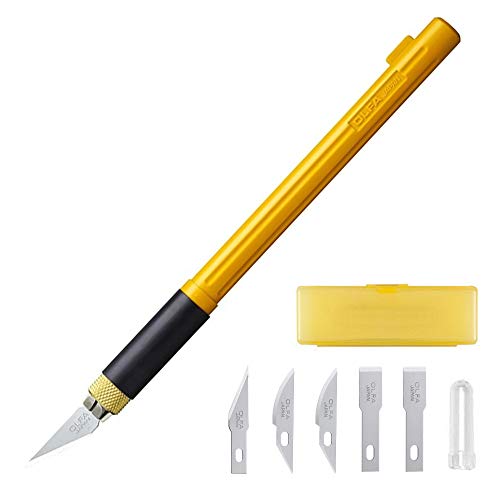 OLFA Art & Craft Knife with Spare Blades - Multicolor, Full-Size, 157B
