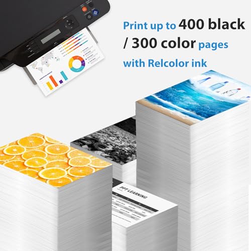 Relcolor Compatible Ink Cartridge Replacement for Canon 275XL 276XL 275 276 XL PG275 CL276 (Black Tricolor, 2-Pack) for TS3522 TR4720 TS3500 TS3520 TR4700 TS3700 TS3720 TS3722 TR4722 Printer