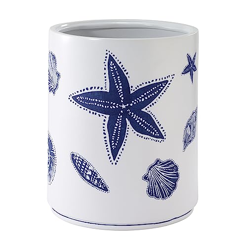 Avanti Linens - Waste Basket, Decorative Trash Can, Sealife Home Decor (Ibiza Collection)