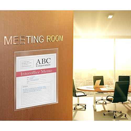 GOLD SEAL No Holes Sheet Protectors, Bulk Pack, Letter Size (8.5 x 11 Inch), Heavyweight Clear View Sheet Protectors, Top Loading, Document Protectors, Artwork Protectors,(50 Pack)