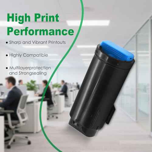 Remanufactured C500/C505 Cyan Toner Cartridge Replacement for 106R03866 Compatible with Xerox VersaLink C500 C500N C500DN C505 C505N C505DN C505X C505S Color Multifunction Printer ( 1-Pack )
