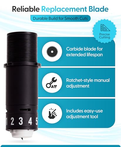 Silhouette Replacement Blade 3 Pack for Cameo, Portrait & Curio Machines - Compatible with All Versions