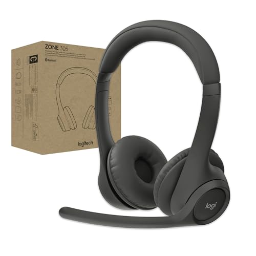 Logitech Zone 305 Wireless Bluetooth Headset for Business - Native Bluetooth, No Dongle
