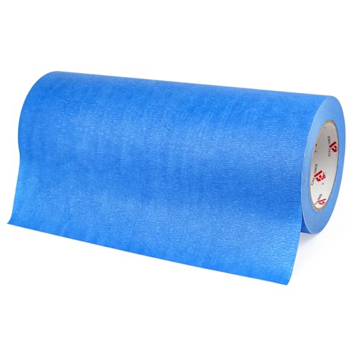 BOMEI PACK Wide Blue Painters Tape 12 Inches x 60 Yards, 3D Tape, 3D Printing Tape for Laser Cutting, 21-Day Clean Removal Wide Masking Tape