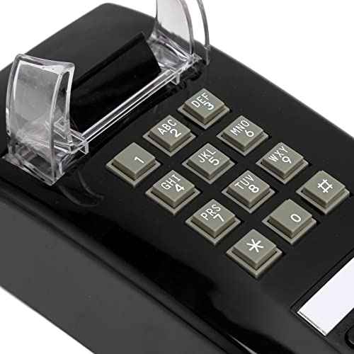 Retro Wall Mounted Telephone with Mechanical Ringing,Classic Corded Phone,Old Wall Mount Phone for Kitchen Home Office Living Room School