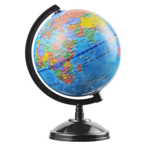 VAP 6 Inch Interactive World Globe for Kids & Students – Educational Earth Globe with Stand