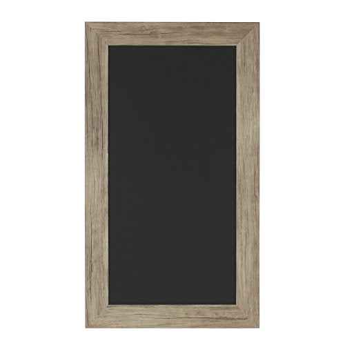 DesignOvation Beatrice Framed Magnetic Chalkboard, 13x23, Rustic Brown