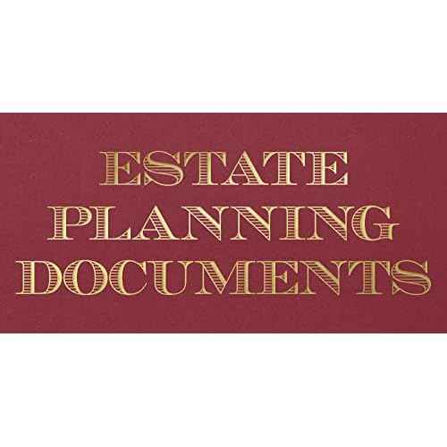 The Gallery Collection, 25 Count, Burgundy, Estate Planning Documents Pocket Folders, Gold Foil Stamped, for Legal Professionals (9 x 12)