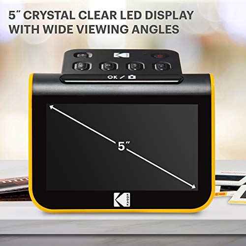 KODAK Slide N SCAN Film & Slide Scanner Digitizer with 5¡± LCD Screen, Quickly Convert Negatives & Slides to Digital 22MP JPEG Photos, Compatible with 135, 126 and 110 Film & Slides