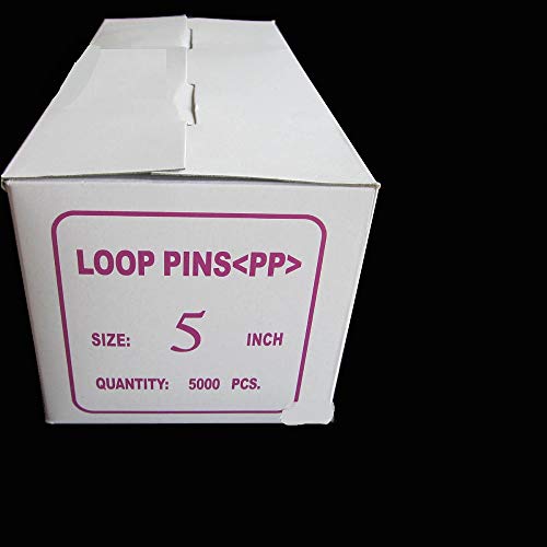 Acuteye 5000 Pcs 5" Snap Lock Loop Fasteners, Natural
