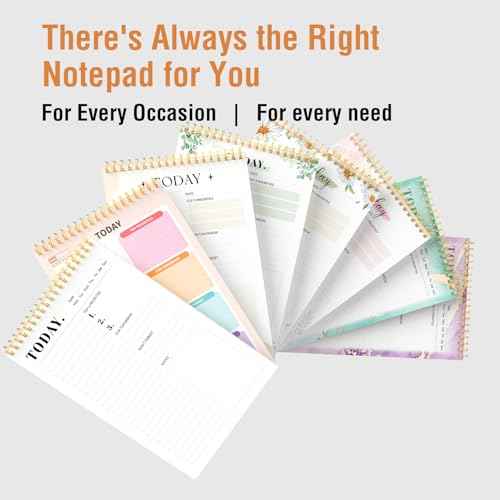 Forvencer To Do List Notepad (6.5 x9.8), To Do List Notebook for Work, Undated Daily Planner Organizer for Tasks Checklist & Goal Planning, To Do List Perfect for Office, School, Cute