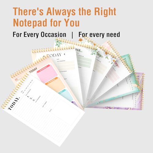 Cute Daily To-Do List Notebook 6.5x9.8 Inches - Forvencer Work & Home Planning