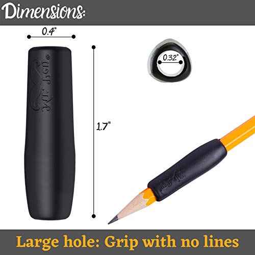 Mr. Pen- Pencil and Pen Grips, 12 Pack, Black, Pencil Grips for Adults, Rubber Pencil Grips, Pen Grips for Adults with Arthritis, Ergonomic Pencil Grip, Pen Gripper