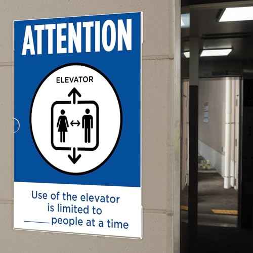 Acrylic Sign Holder 11 x 17 inches Wall Mount, 6 Pack Adhesive Vertical Wall Sign Holders Clear Acrylic Frames with 3M Double Sided Tape Clear Plastic Poster Holder for Office, Hospital, Restaurant, Trade Shows - No Drilling