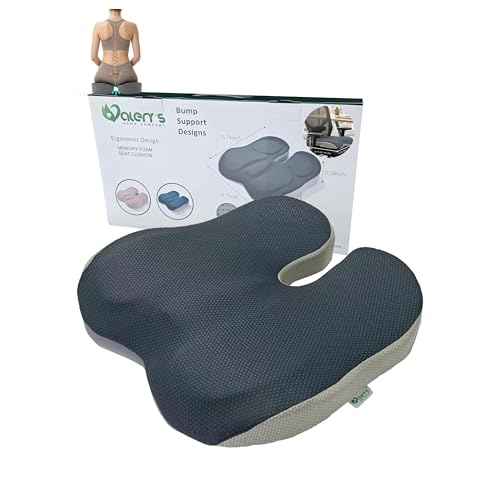 Butterfly Orthopedic Seat Cushion for Tailbone & Sciatica Pain Relief ? Ergonomic Memory Foam Pillow | Lower Back Support | Washable Cover | Office Chair, Car, Wheelchair, Stadium Use