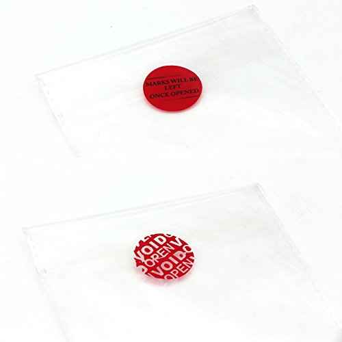 Solitary Walker 1000Pcs Tamper Evident Security Void Stickers Diameter 1 inch Round Red Complete Transfer Tamper Proof Labels Safety Torn up Invalid Seals Tape