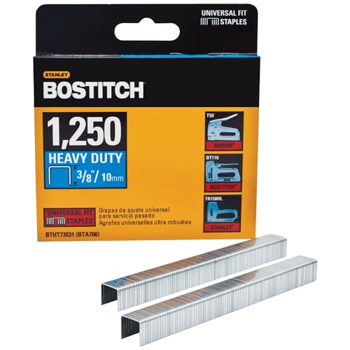 Bostitch 3/8" Heavy-Duty Staples (1250 Pack) BTHT73531