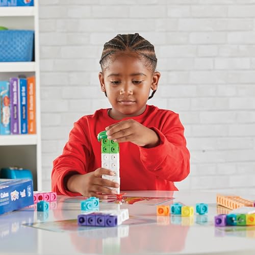 hand2mind MathLink Cubes Numberblocks 11-20 Activity Set for Kids, Educational Toy