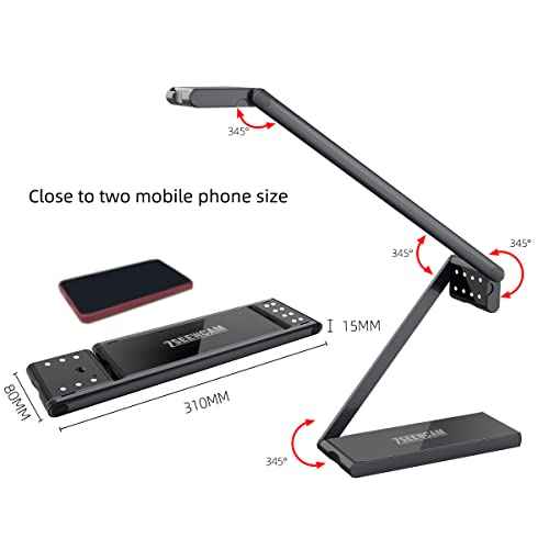 13 MP USB Document Camera for Teacher Teaching Finance Office, 4K UHD A2 Size Capture, with Dual Mode LED Fill Light and Auto Focus, Distance Learning Network, Remote Work, Classroom Use