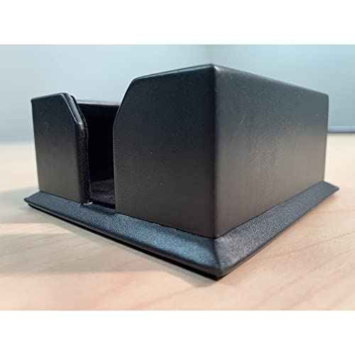 Dacasso A1075 Black 3" x 3" Leather Note Holder