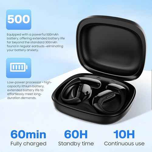 AI Translation Earbuds Real Time, 147 Languages Smart OWS Bluetooth Earbuds Translator, Audifonos Traductores Ingl?s Espa?ol, Translator Device for Business, Travel and Study, with ChatGPT, Black