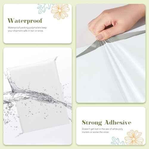 Fuxury Poly Mailers Large 19x24 Inch 100 Pack,Self Adhesive Shipping Bags for Clothing,Heavy Duty Shipping Envelopes Mailers Poly Package Bags for Small Business,Flexible Mailing Bags White