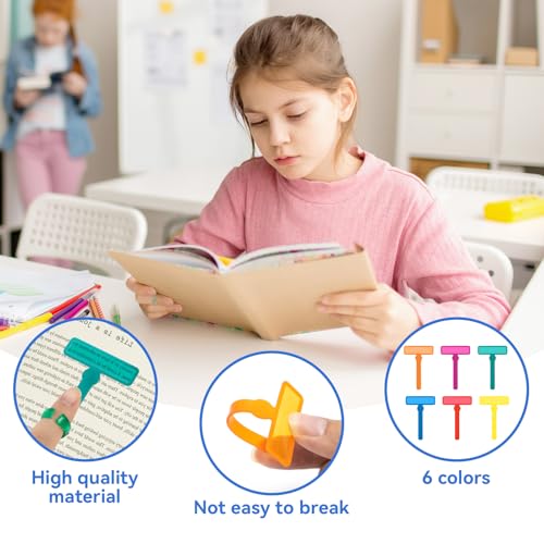 8PCS Guided Reading Strips for Dyslexia & ADHD - Finger Reading Tracker Tools