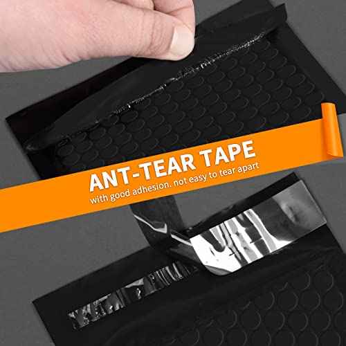 packbabol Bubble Mailers, 4x7 Inch Poly Padded Bubble Mailers Pack of 50 Bubble Envelopes Opaque Self Seal Adhesive Waterproof Bags for Shipping and Packaging(Black,4x7-50Pc)