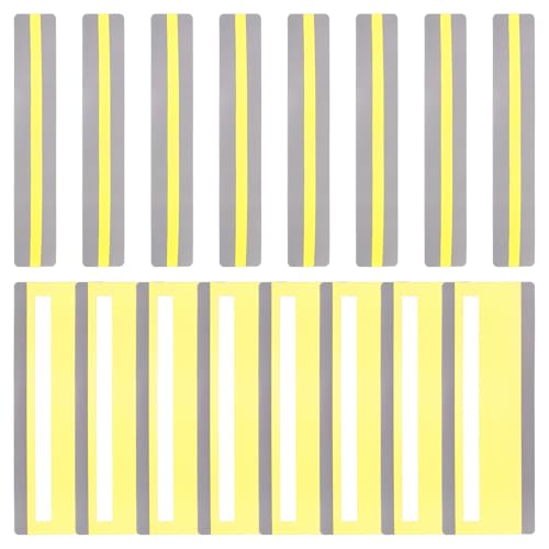 PATIKIL Yellow Guided Reading Highlight Strips for Dyslexia, 16 Pcs with Transparent Rulers