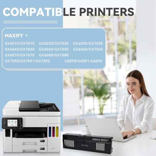 MC-G01 Maintenance Cartridge Compatible for Canon MAXIFY GX7021 GX6021 GX7020 GX6020 GX6010 GX7010, Cartucho De Mantenimiento MC-G01 Maint. Cartridge(SKU 4628C001), 2 Pack