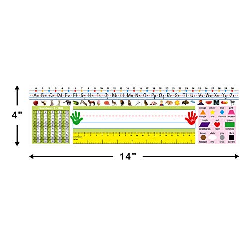 Desk Name Plates Pack of 36 Self-Adhesive Classroom Labels for Teachers