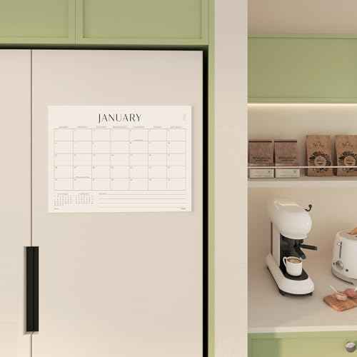 Jotsome Magnetic Calendar for Refrigerator 2025-2026, Monthly Fridge Calendar From Now to December 2026 14x10.5 inch, Easy Planning (Horizontal)